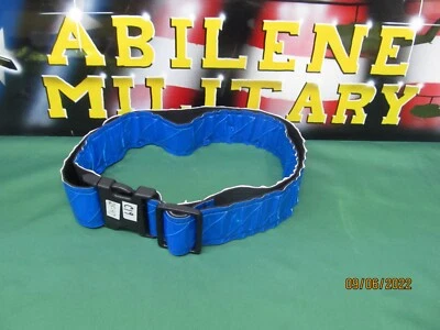 MILITARY REFLECTIVE HI VISIBILITY HEAVY DUTY SAFTEY BELT BLUE PT 2" size 28-53" - Image 1 of 2