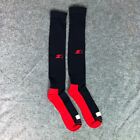 Starter Mens Socks 2XL XXL Black Red Pair Sports Logo Knee High Gym Logo