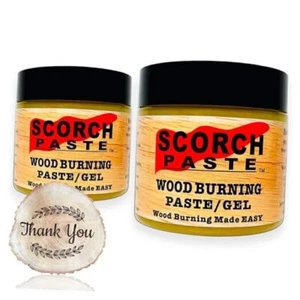 - The Original Wood Burning Paste, Wood Burning Gel for Crafting & 2 Jars - Picture 1 of 7