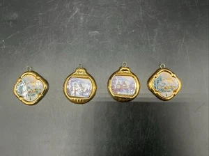 4 Thomas Kinkade Christmas Ornaments - Picture 1 of 9