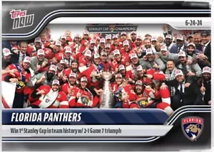 2023-24 NHL TOPPS NOW Sticker #228 Florida Panthers Champions - Picture 1 of 1