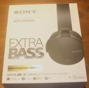 SONY MDR-XB950N1 Extra Bass Noise Canceling Wireless Headphones Bluetooth Black - Picture 1 of 7