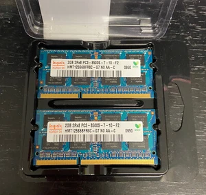 Lot 2 Hynix 2GB DDR3 1066MHZ PC3-8500S 2RX8 204Pin Laptop Memory RAM Non-ECC 1PC - Picture 1 of 1