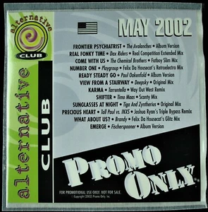 PROMO ONLY "ALTERNATIVE CLUB MAY 2002" DJ PROMO CD COMPILATION DAX RIDERS *NEW* - Picture 1 of 4