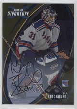 2002-03 ITG Be A Player Signature Series Gold Signatures Dan Blackburn #172 Auto
