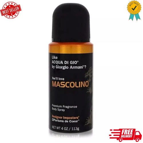 Designer Imposters Mascolino от Parfums De Coeur спрей для тела 4 унц (мужчины) - Изображение 1 из 1