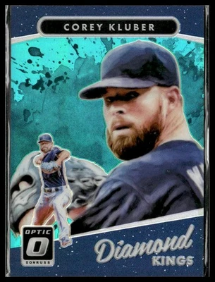 2017 Donruss Optic #8 Corey Kluber Aqua #/299 - Image 1 of 2