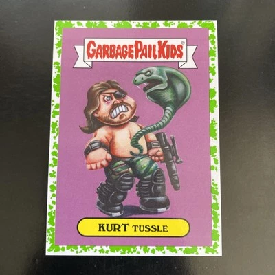 Kurt Tussle 2018 Garbage Pail Kids '80s Sci-Fi Sticker Green Puked #7B - Image 1 of 2