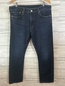Levis 513 Jeans Men's 36 X 30 Denim Dark Wash Straight Leg j379 - Picture 1 of 3