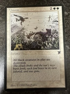 Cleanse MP Legends MTG Magic The Gathering 1994 Banned List Moderately Played - Picture 1 of 10