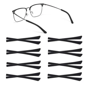 8 Pairs Eyeglass End Tips Ear Sock Pieces for Glasses Soft Silicone Eyeglasse... - Picture 1 of 7