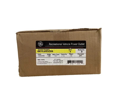 GE RV Panel with 50 Amp and 30 AMP RV Receptacles and a 20 Amp GFCI Receptacle - Image 1 of 3