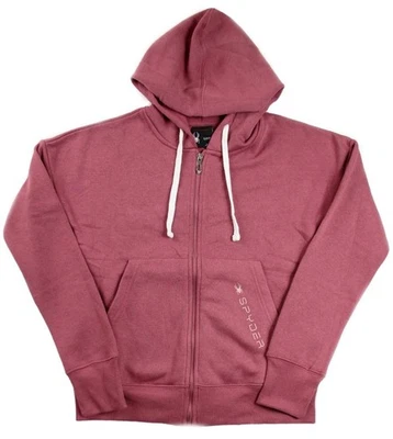 Spyder Mujer S Sudadera con Capucha Chaqueta Forrada de Vellón Cremallera Frontal Manga Larga Sudadera Rosa Foto 1 de 4