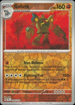 Pokemon - Golurk #088/162 - SV05: Temporal Forces Reverse Holo - Image 1 of 2