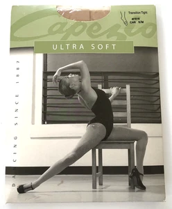 NEW Capezio Transition Tight Ultra Soft Car S/M #1816 beige flesh color adult - Picture 1 of 3