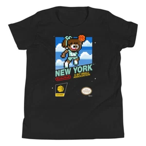 Camiseta deportiva retro de Nintendo New York Liberty de 8 bits jóvenes niños niña niño niño niño - Imagen 1 de 9