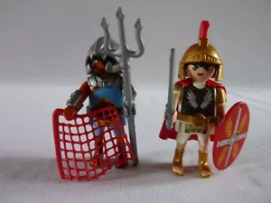 PLAYMOBIL 5817 DUO TRIBUN GLADIATEUR ROMAIN GALERE ARENE PERSONNAGE - Foto 1 di 2