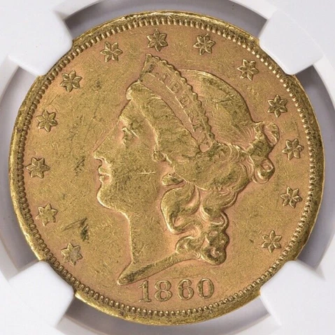 1860-S Liberty $20 Gold DOUBLE EAGLE *NGC XF40 CAC* Super RARE *FAST SHIPPING!!! Cover