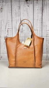 Cavalcanti Collection luxuriöse echt italienisches brüniertes LEDER TASCHE Beuteltasche Neu mit Etikett - Bild 1 von 6
