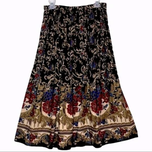 Vintage Scott McClintock Separates Floral Fleur de Lis Pattern Gathered Skirt - Bild 1 von 7