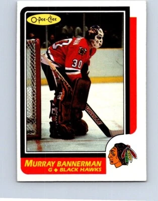 VINTAGE HOCKEY CARD 1986 O-PEE-CHEE CHICAGO BLACK HAWKS MURRAY BANNERMAN  NO1783 - Image 1 of 2