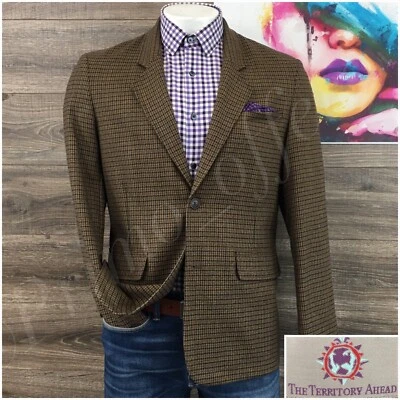 Blazer Abrigo Deportivo Chaqueta Informal Territory Ahead Para Hombres Talla 42R Traje de Lana de 2 Botones Foto 1 de 4