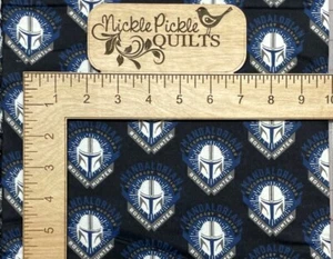 Star Wars Mandalorian Bounty Hunter Fabric BY HALF YARD 100%Cotton Flannel - Picture 1 of 2