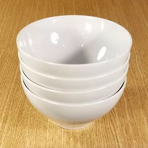 IKEA 365+ Susan Pryke White 6¼" Coupe Cereal / Ice Cream Bowls (4) *XLNT EUC* - Picture 1 of 1