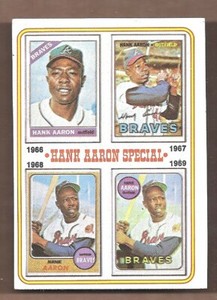 1974 Topps HOF #5 HANK AARON SPECIAL 1966-1969 VG-EX CONDITION *VERY SHARP*