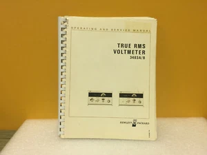 HP / Agilent 03403-90002 3403A/B True RMS Voltmeter Operating + Service Manual - Picture 1 of 1