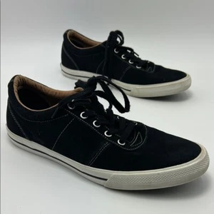 Converse Suede Sneakers Men's 11 Black Lace Up Skate Style Casual Comfort - Picture 1 of 16
