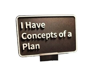 Concepts of a Plan Sign Board with Stand – Durable Plastic Board with Stand - Picture 1 of 2