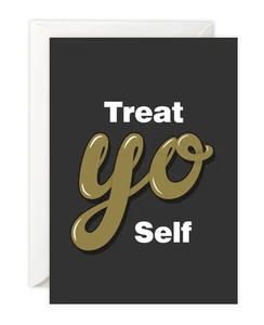 Treat Yo Self Card! Parks and Recreation, Tom Haverford Aziz Ansari, Donna - Picture 1 of 2