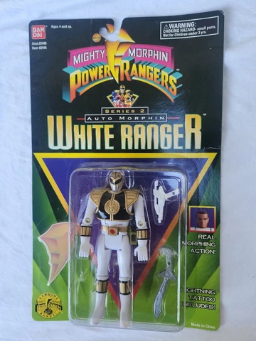 Bandai Mighty Morphin Power Rangers White Ranger Series 2 Tommy Cover