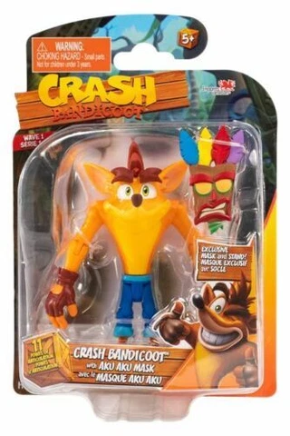 Crash Bandicoot Aku Aku  5” Action Figure Wave 1 Head Start Toys 2021 Imports Cover