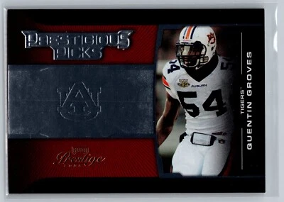 2008 Playoff Prestige Prestigious Picks RED #9 Quentin Groves SP/750 - Image 1 of 2
