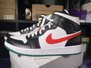 jordan 1 mid alternate swoosh red yellow