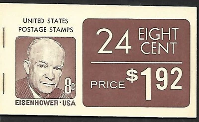 USA 1970 PART BOOKLET WITH MISPERFS ODDITY 2 PANES + 5  - Image 1 of 4