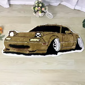 Mazda Miata MX5 Sports Car Shaped Rug Carpet Bedroom Room Decor Car Fans Men Boy - Picture 1 of 7