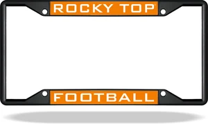 Tennessee ROCKY TOP Football Black License Plate Frame - Picture 1 of 1