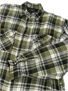 Wrangler Herren Shacket kariert Flanell Steppjacke Outdoor Arbeit, Herren Large - Bild 1 von 12