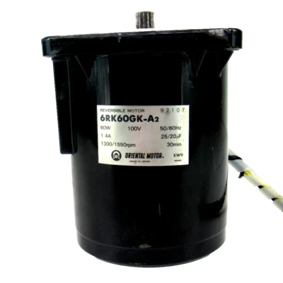 Oriental Motor 6RK60GK-A2 Reversible Motor, 60 Watt, 100V, 50/60Hz, 1.4 Amp, 130 - Image 1 of 4