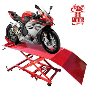 Motorrad Montagerampe Rampe Heber Motorradhebebühne Hebebühne 450 kg hydraulisch - Bild 1 von 10