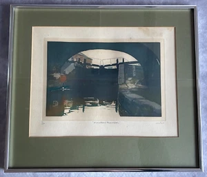 Vintage Framed & Mounted Water Color Painting Evocations Braunstone Signed 7/100 - Imagen 1 de 10