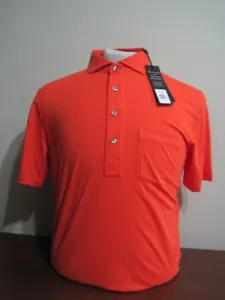 Greyson Spirit Mens Small Tiger orange Golf polo shirt NEW NWT no logo - Picture 1 of 7