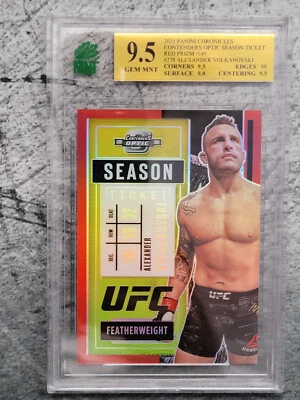 2021 Chronicles UFC Alexander Volkanovski Optic Red Season Ticket /149 MNT 9.5 - Image 1 of 2