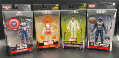 Marvel Legends MCU + Walgreens Lote x 4 Capitán América Jigsaw Binary Taskmaster Foto 1 de 4