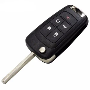 5 Buttons Flip Keyless Entry Remote Folding Key Fob Shell For Buick Regal - Imagen 1 de 5