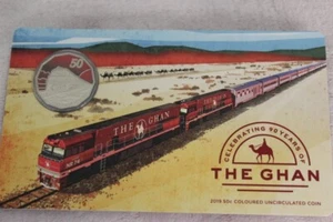 2019 Australia The Ghan - Celebrating 90th Anniversary 50c Coin - Picture 1 of 2