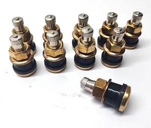 10 PACK TR575 TUBELESS BRASS TRUCK VALVE STEM - Picture 1 of 3